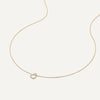 14 Karat Gold Pavé Cubic Zirconia Linked Open Heart Pendant Necklace - 5