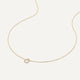 Pavé Cubic Zirconia Linked Open Heart Pendant Necklace