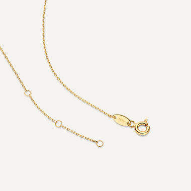 14 Karat Gold Linked Open Heart Pendant Necklace - 6