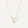 14 Karat Gold Infinity Heart Pendant Necklace - 5