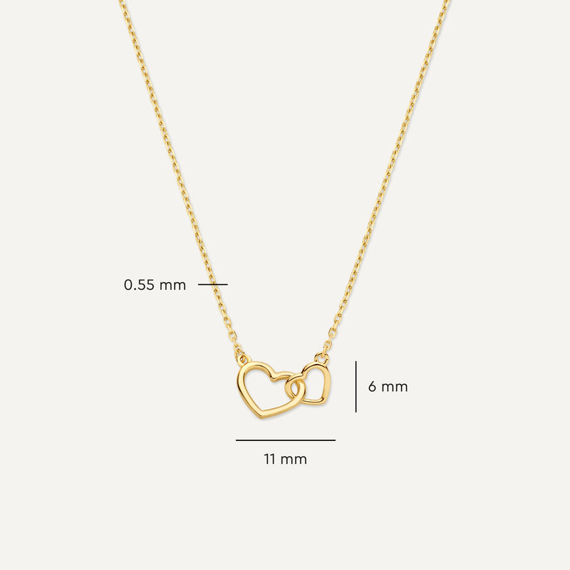Infinity Heart Pendant Necklace