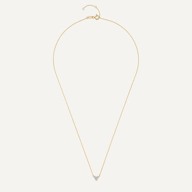 14 Karat Gold Cubic Zirconia Lotus Pendant Necklace - 9