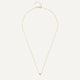 Cubic Zirconia Lotus Pendant Necklace