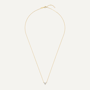 14 Karat Guld Zirkonia Lotus Hängehalsband - 15