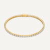 14 Karaat Goud Zirkonia Tennisarmband (18.5mm) - 1