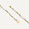 14 Karat Gold Cubic Zirconia Tennis Bracelet (18.5cm) - 6