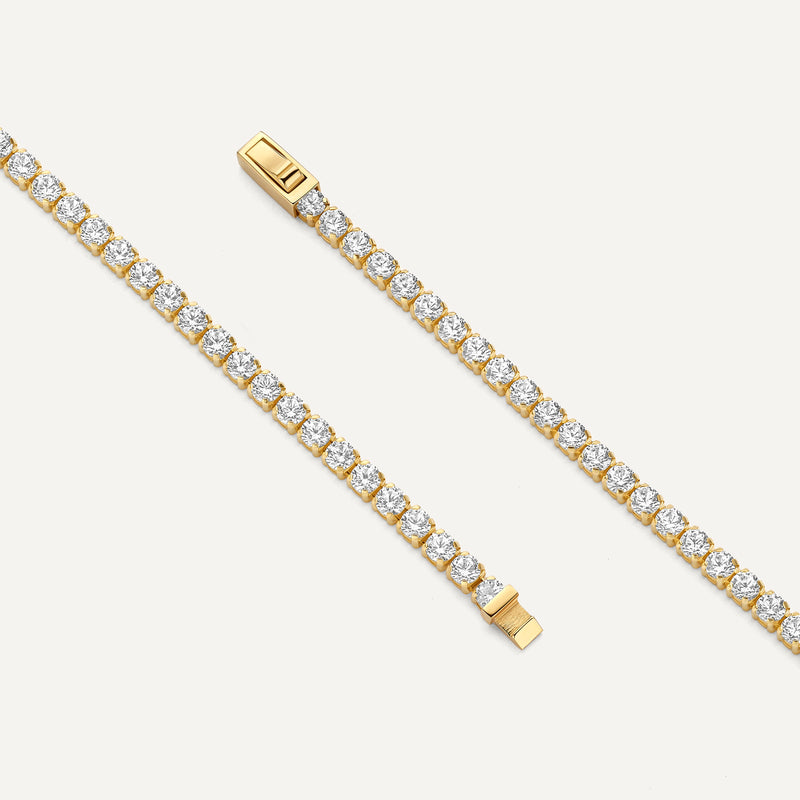 Cubic Zirconia Tennis Bracelet (18.5cm)