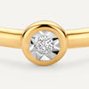14 Karaat Goud met Diamant Illusion Set Diamant Ring (0.02 ct) - 7