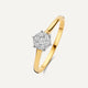 Six Prong Diamond Cluster Ring (0.15 ct)