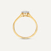 14 Karat Gold with Diamonds Six Prong Diamond Cluster Ring (0.15 ct) - 7
