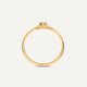 Six Prong Diamant Solitair Tapered Ring (0.05 ct)