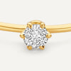 Or 14 Carats avec Diamant Bague Solitaire Diamant Six Prong (0.10 ct) - 7