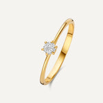 Six Prong Diamant Solitär Ring (0.15 ct)