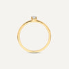 14 Karat Gold with Diamond Four Prong Diamond Solitary Ring (0.15 ct) - 6