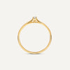 14 Karaat Goud met Diamant Four Prong Diamant Solitair Tapered Ring (0.05 ct) - 6