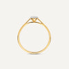 585er Gold mit Diamanten Diamant Halo Ring (0.05 ct) - 6