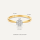 Diamond Cluster Tapered Ring (0.15 ct)