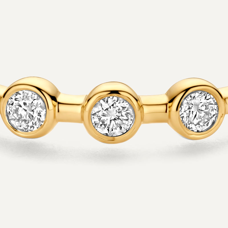 Bezel Set Diamant Band Ring (0.15 ct)