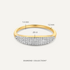 14 Karat Gold with Diamonds Pavé Diamond Signet Ring (0.20 ct) - 6