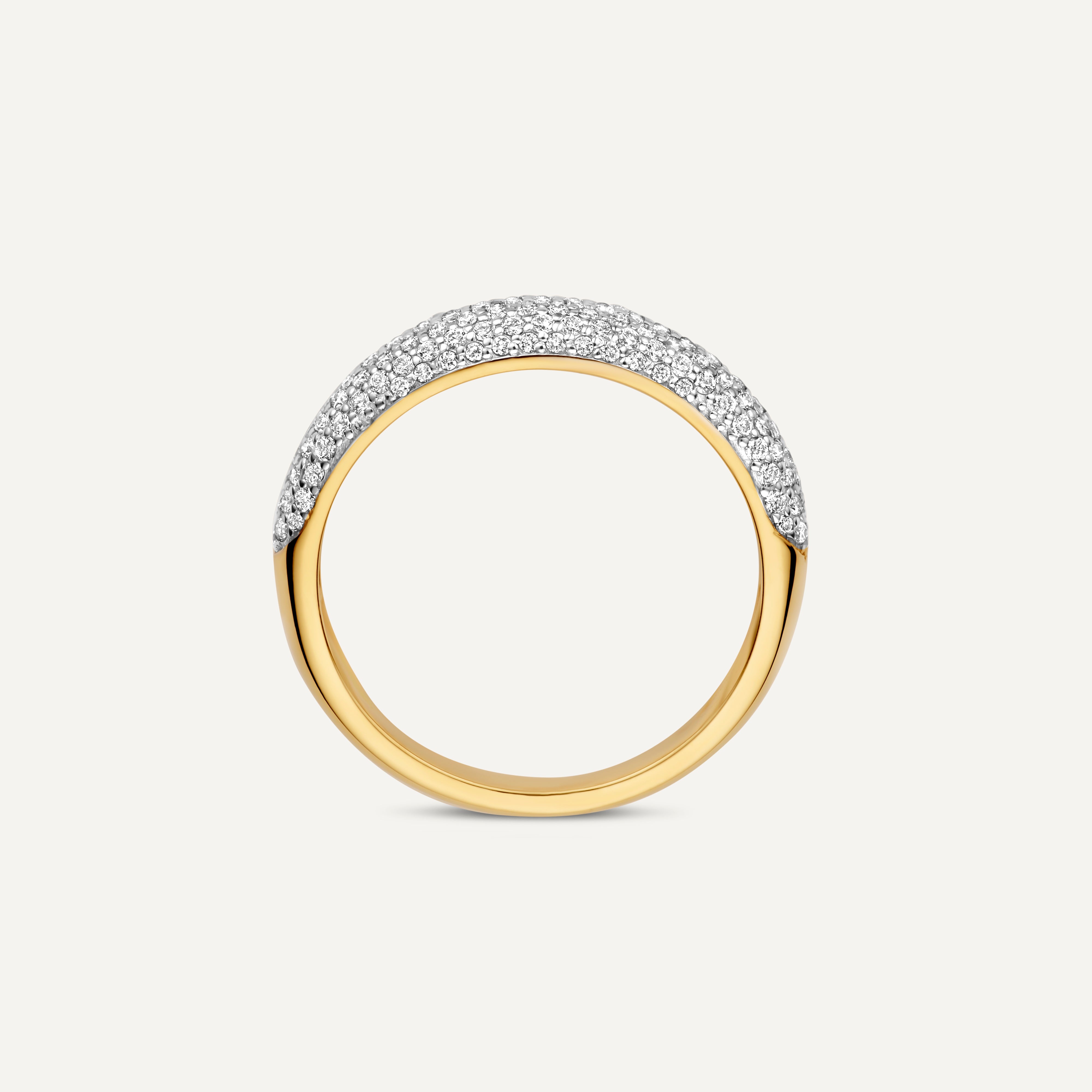 指輪・リング Round Dome Volume Ring #5405 Peg Head Semi-Mount Diamond Ring | Jensen Jewelers