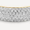 585er Gold mit Diamanten Pavé Diamant Dome Ring (0.50 ct) - 8