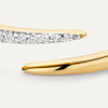 14 Karaat Goud met Diamanten Diamant Claw Ring (0.10 ct) - 7