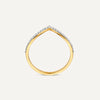 14 Karat Gold with Diamonds Diamond Wishbone Ring (0.10 ct) - 6