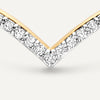14 Karat Gold with Diamonds Diamond Wishbone Ring (0.10 ct) - 7
