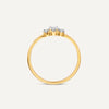 585er Gold mit Diamanten Diamant Trilogie Ring (0.15 ct) - 6