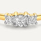 Diamant Trilogie Ring (0.15 ct)