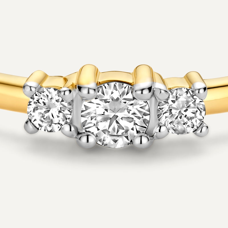 Diamant Trilogie Ring (0.15 ct)