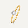14 Karat Gold with Diamonds Diamond Open Halo Ring (0.05 ct) - 1