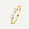 14 Karaat Goud met Diamanten Dazzling Diamant Statement Ring (0.20 ct) - 1