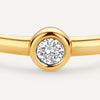 14 Karaat Goud met Diamant Bezel Set Diamant Ring (0.05 ct) - 7