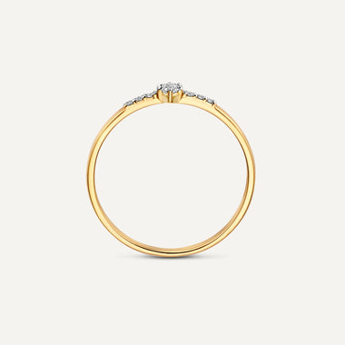 14 Karat Gold with Diamonds Diamond Radiance Ring (0.09 ct) - 9