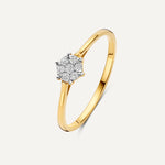 Six Prong Diamant Cluster Ring (0.10 ct)