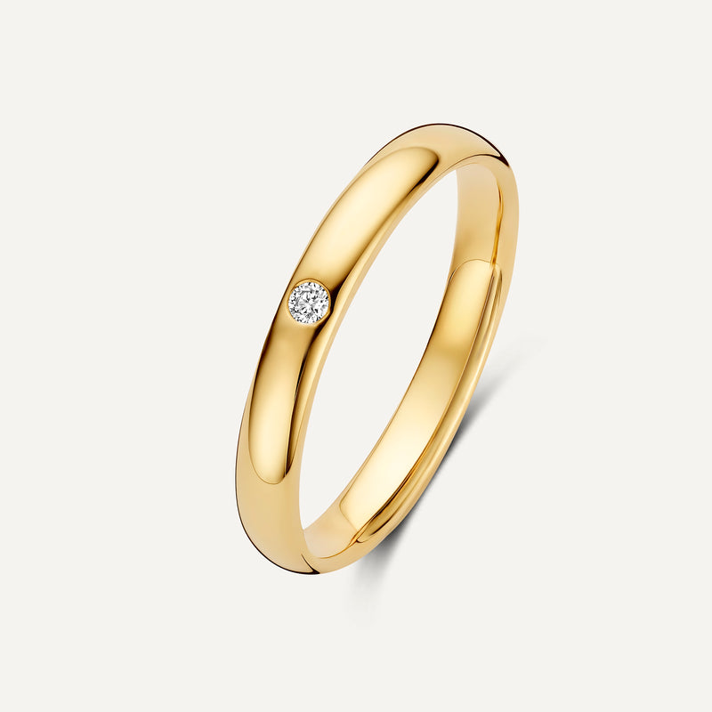 Diamond Curve Band Ring (0.02 ct)