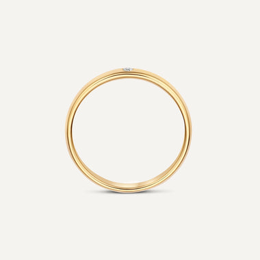 14 Karat Gold with Diamond Diamond Curve Band Ring (0.02 ct) - 7