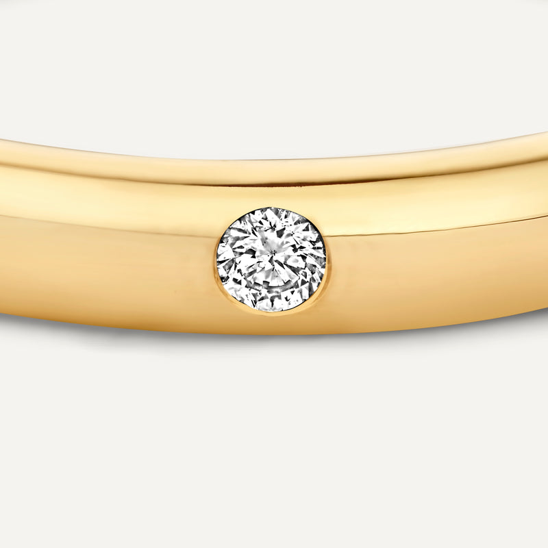 Diamond Curve Band Ring (0.02 ct)