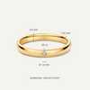 14 Karat Gold with Diamond Diamond Curve Band Ring (0.02 ct) - 5