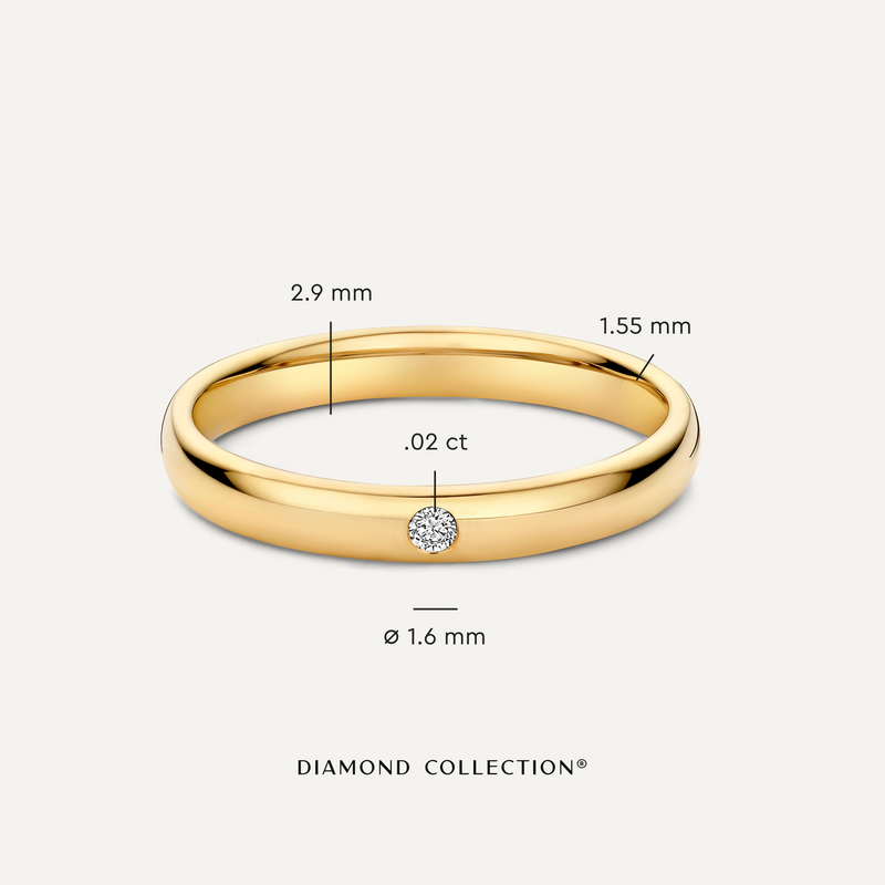 Diamond Curve Band Ring (0.02 ct)