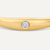 14 Karat Gold with Diamond Diamond Signet Ring (0.02 ct) - 3