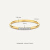 14 Karat Gold with Diamonds Slim Diamond Line Ring (0.04 ct) - 6