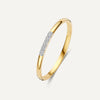 14 Karat Gold with Diamonds Slim Diamond Line Ring (0.04 ct) - 1