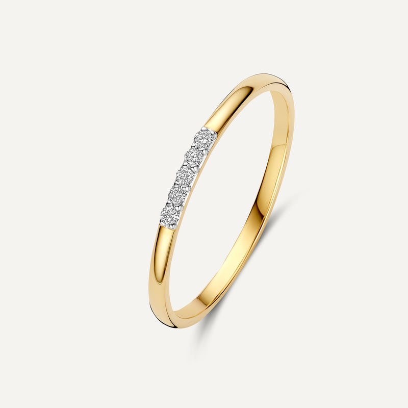 Slim Diamond Line Ring (0.04 ct)
