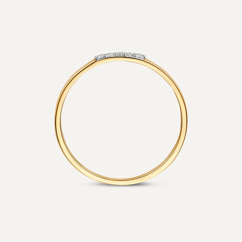 Slim Diamond Line Ring (0.04 ct)