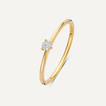 Three Prong Diamond Solitary Ring (0.06 ct)