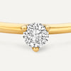 14 Karat Gold with Diamond Three Prong Diamond Solitary Ring (0.06 ct) - 8