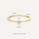 Three Prong Diamond Solitary Ring (0.06 ct)