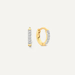 Pavé Diamond Mini Huggie Hoops (8mm) (0.05 ct)